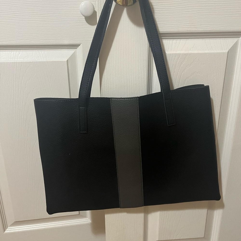 Elegant Black and Gray Tote Bag